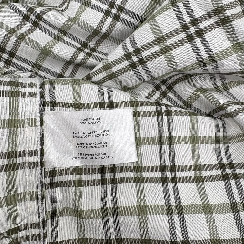 Banana Republic Slim Fit Stripe Button Down Shirt Men's Size XXL‎ Green